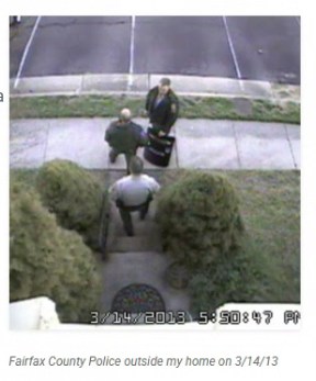 Investigative journalist Brian Krebs is confronted by police responding to a swatting attack on his home, via Krebs on Security 
