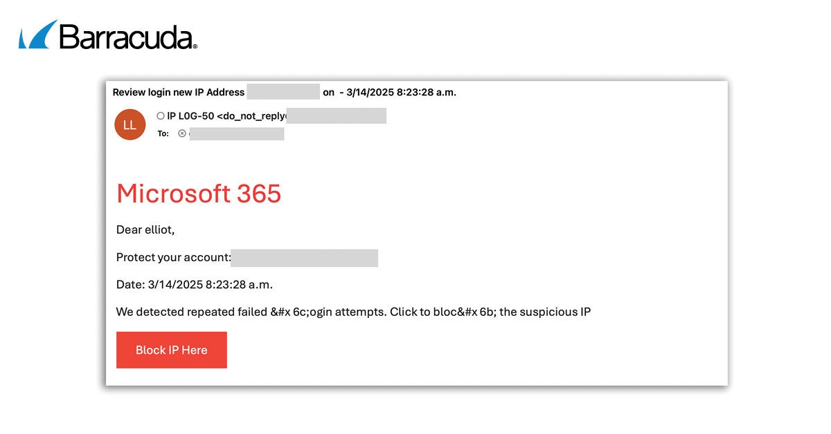 Fake Microsoft 365 security alert