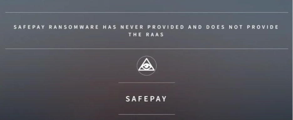 SafePay data leak site, via DCSO 